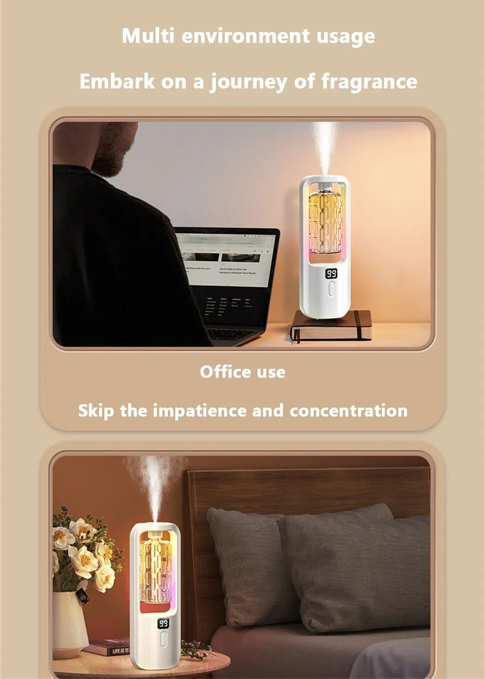 Parfumia™ – Diffuseur de Parfum  Rechargeable ✨🌸